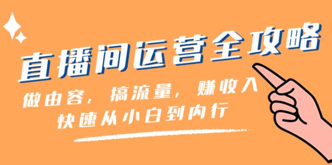 （8242期）直播间-运营全攻略：做由容，搞流量，赚收入一快速从小白到内行（46节课）-千寻创业网