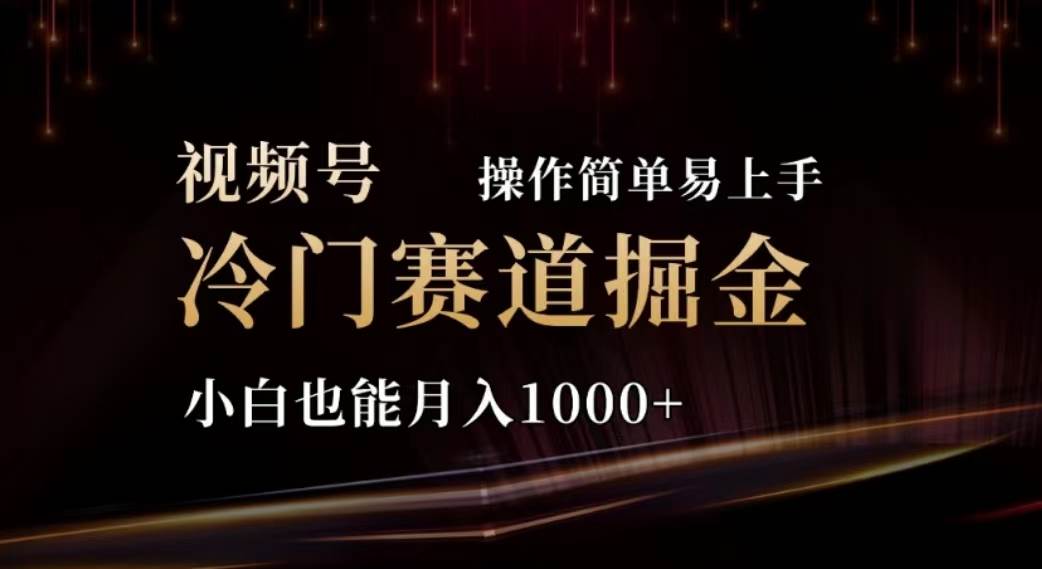 （11378期）2024视频号冷门赛道掘金，操作简单轻松上手，小白也能月入1000+-千寻创业网