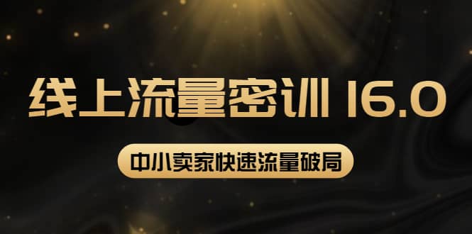 2022秋秋线上流量密训16.0：包含 暴力引流10W+中小卖家流量破局技巧 等等！-千寻创业网