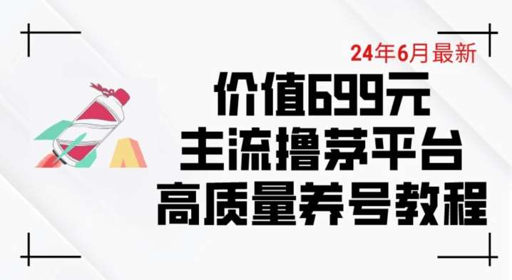 6月最新价值699的主流撸茅台平台精品养号下车攻略【揭秘】-千寻创业网