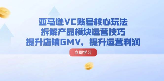 （11848期）亚马逊VC账号核心玩法，拆解产品模块运营技巧，提升店铺GMV，提升运营利润-千寻创业网