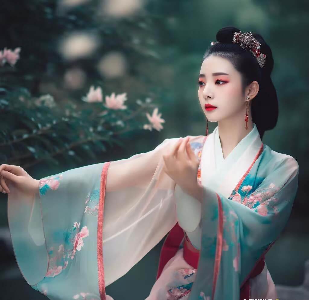 图片[3]-Midjourney关键词-AI生成中国风古装汉服美女人像提示关键词-千寻创业网