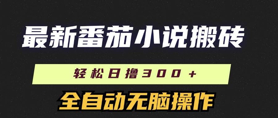 （11904期）最新番茄小说搬砖，日撸300＋！全自动操作，可矩阵放大-千寻创业网