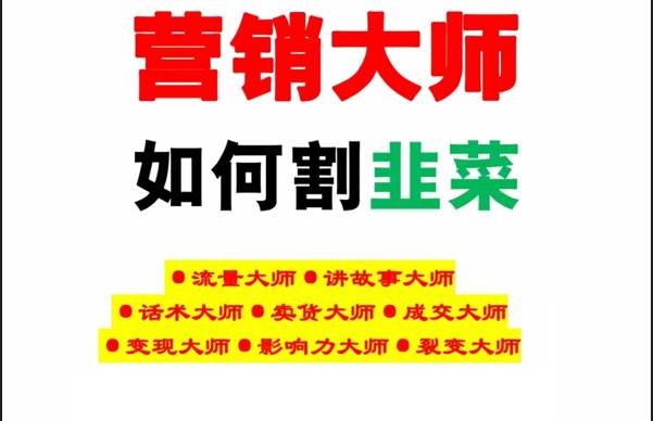《营销大师如何割韭菜》禁止外传的大师绝学电子书-千寻创业网
