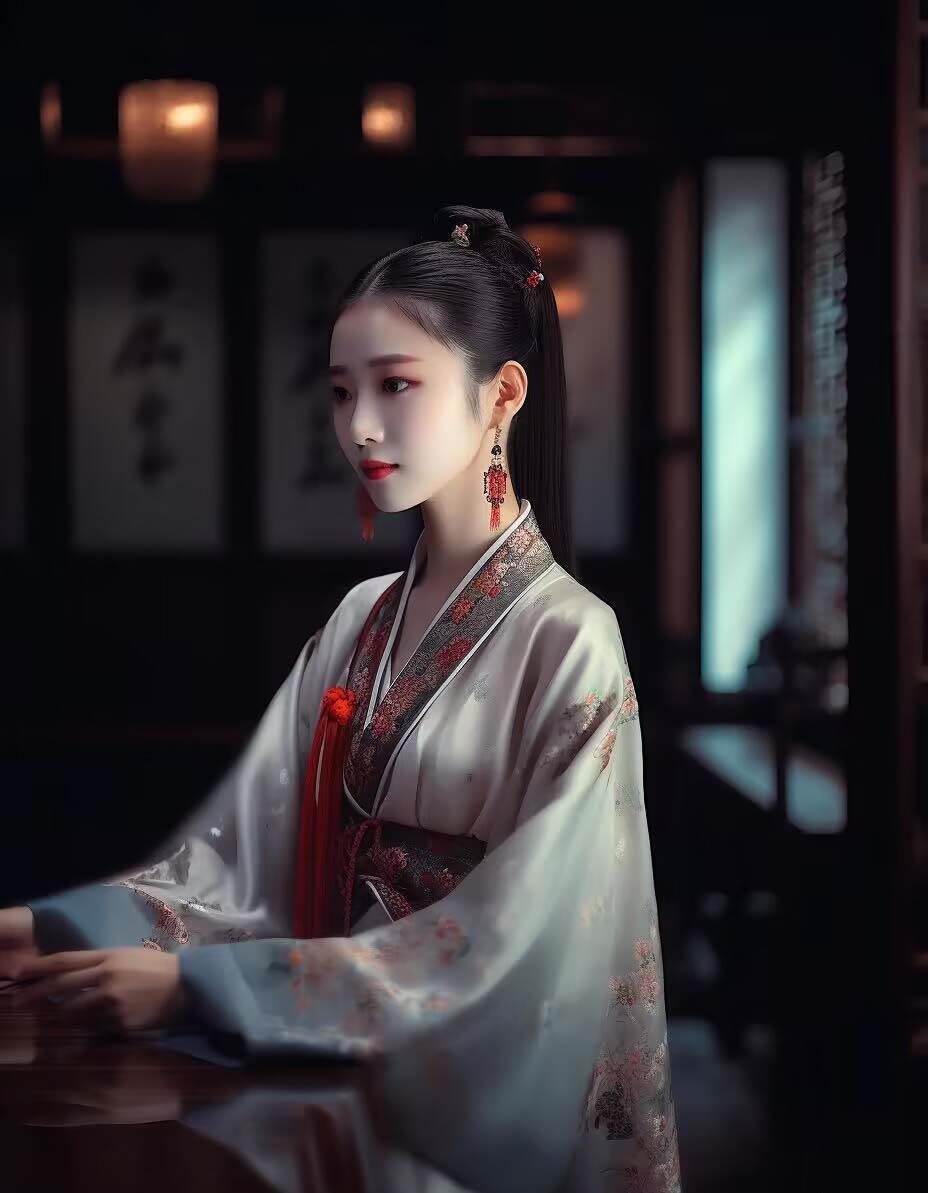 图片[8]-Midjourney关键词-AI生成中国风古装汉服美女人像提示关键词-千寻创业网