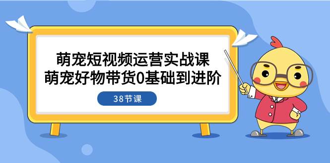 （7915期）萌宠·短视频运营实战课：萌宠好物带货0基础到进阶（38节课）-千寻创业网