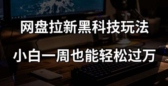 网盘拉新黑科技玩法，小白一周也能轻松过万【全套视频教程+黑科技】【揭秘】-千寻创业网