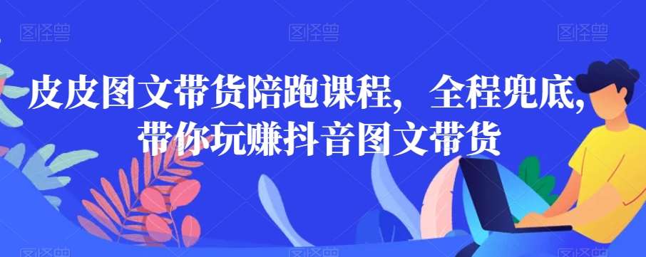 皮皮图文带货陪跑课程，全程兜底，带你玩赚抖音图文带货-千寻创业网