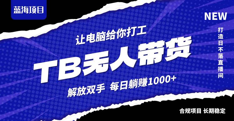 （12742期）淘宝无人直播最新玩法，不违规不封号，轻松月入3W+-千寻创业网