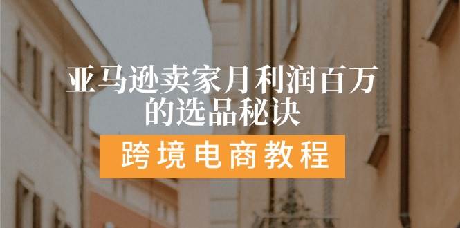 （11456期）亚马逊卖家月利润百万的选品秘诀:  抓重点/高利润/大方向/大类目/选品…-千寻创业网
