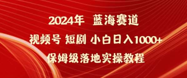 2024年视频号短剧新玩法小白日入1000+保姆级落地实操教程【揭秘】-千寻创业网