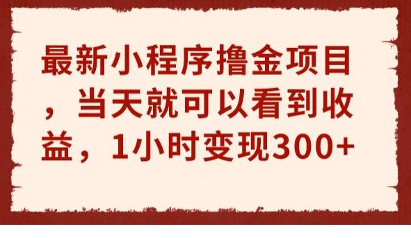最新小程序撸金项目，当天就可以看到收益，1小时变现300+【揭秘】-千寻创业网