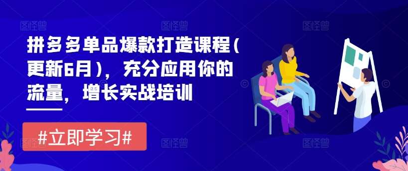 拼多多单品爆款打造课程(更新6月)，充分应用你的流量，增长实战培训-千寻创业网