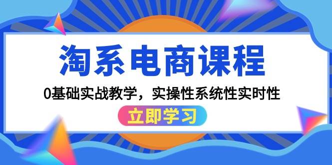 （9704期）淘系电商课程，0基础实战教学，实操性系统性实时性（15节课）-千寻创业网