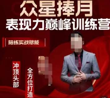 众星捧月表现力巅峰训练营，全方位打造，陪练实战赋能-千寻创业网