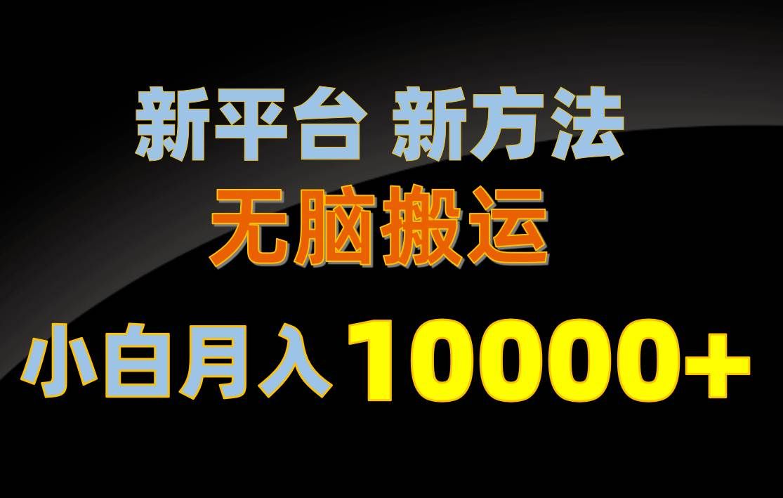 （10605期）新平台新方法，无脑搬运，月赚10000+，小白轻松上手不动脑-千寻创业网