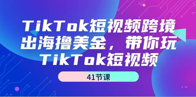 （9155期）TikTok短视频跨境出海撸美金，带你玩TikTok短视频（41节课）-千寻创业网