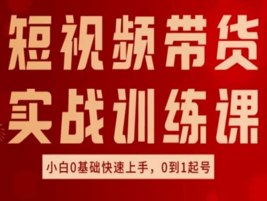 短视频带货实战训练课，好物分享实操，小白0基础快速上手，0到1起号-千寻创业网