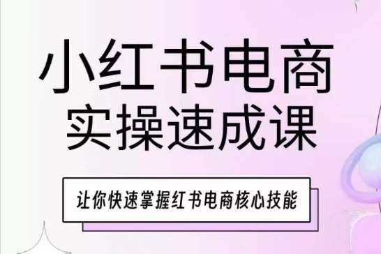 小红书电商实操速成课，让你快速掌握红书电商核心技能-千寻创业网