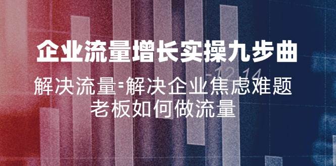 （11822期）企业流量增长实战九步曲，解决流量=解决企业焦虑难题，老板如何做流量-千寻创业网