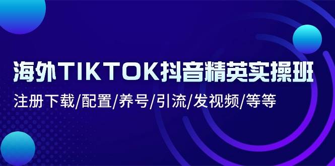 （10998期）海外TIKTOK抖音精英实操班：注册下载/配置/养号/引流/发视频/等等-千寻创业网