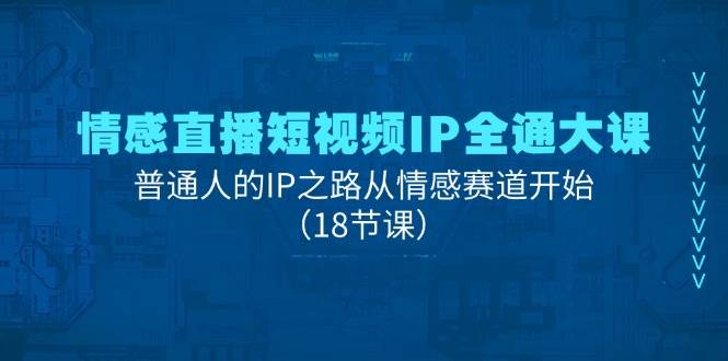 （11497期）情感直播短视频IP全通大课，普通人的IP之路从情感赛道开始（18节课）-千寻创业网