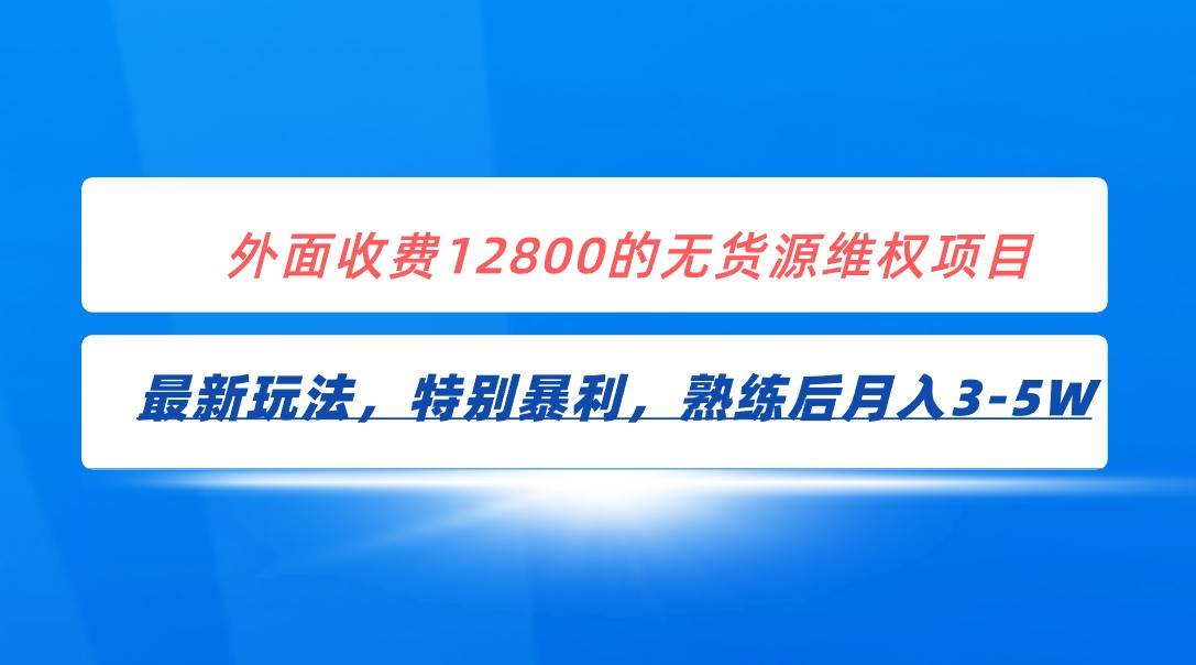 全网首发！外面收费12800的无货源维权最新暴利玩法，轻松月入3-5W-千寻创业网