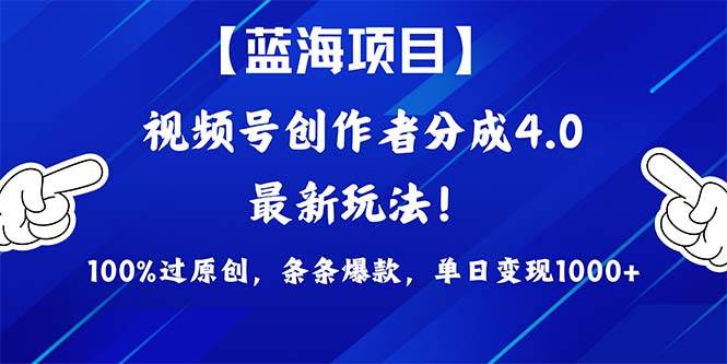 （9777期）2024蓝海项目视频号，最新方法， 100%过原创，条条爆款，单日变现1K+，…-千寻创业网