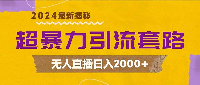 （12800期）超暴力引流套路，无人直播日入2000+-千寻创业网