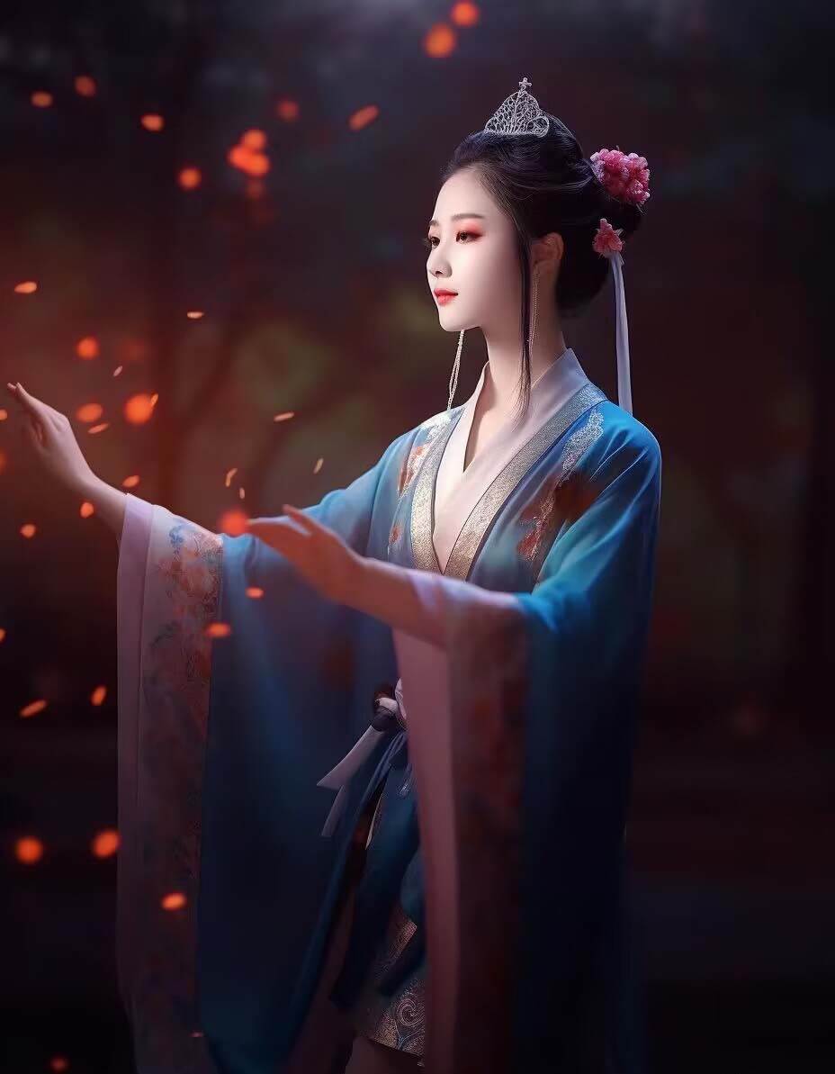 图片[9]-Midjourney关键词-AI生成中国风古装汉服美女人像提示关键词-千寻创业网