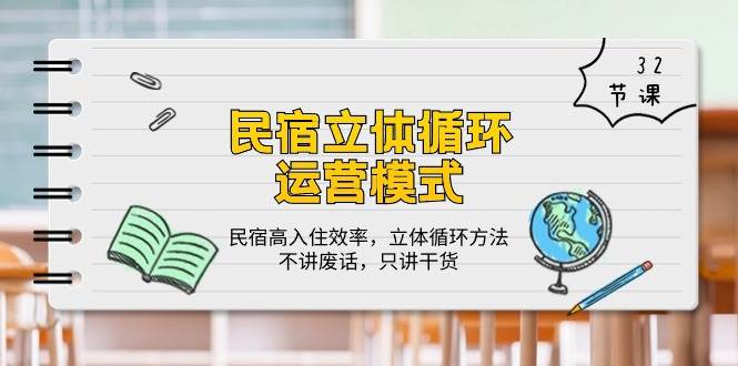 民宿立体循环运营模式：民宿高入住效率，立体循环方法，只讲干货（32节）-千寻创业网