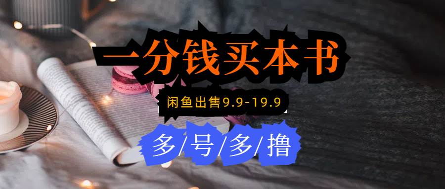 （9695期）每天花1分钱买一本书，闲鱼出售9.9-19.9不等，多账号多撸 新手小白均可操作-千寻创业网