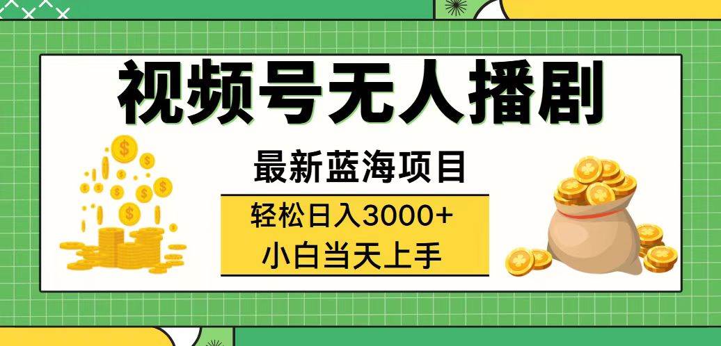 （12128期）视频号无人播剧，轻松日入3000+，最新蓝海项目，拉爆流量收益，多种变…-千寻创业网