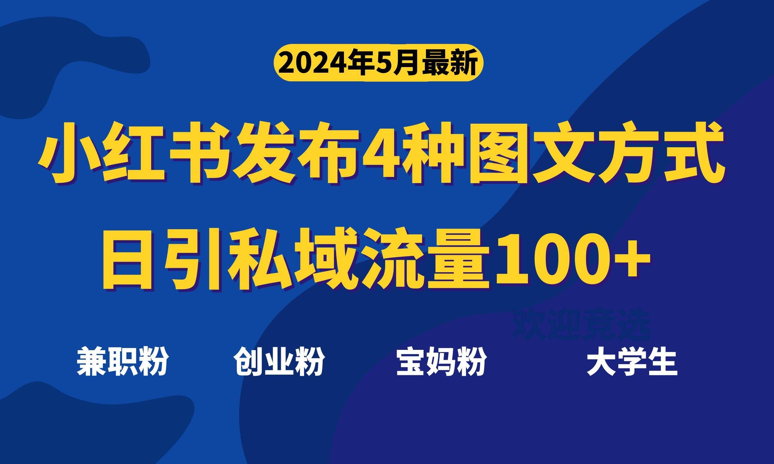 （10677期）最新小红书发布这四种图文，日引私域流量100+不成问题，-千寻创业网