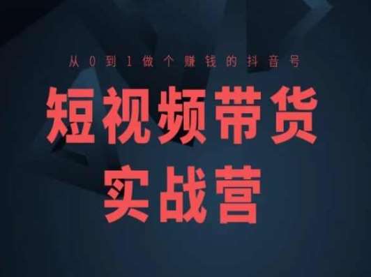 短视频带货实战营(高阶课)，从0到1做个赚钱的抖音号-千寻创业网