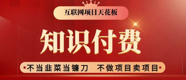 2024互联网项目天花板，新手小白也可以通过知识付费月入10W，实现财富自由【揭秘】-千寻创业网