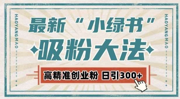 最新自动化“吸粉术”，小绿书激活私域流量，每日轻松吸引300+高质精准粉!-千寻创业网