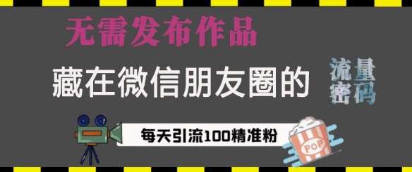 藏在微信朋友圈的流量密码，无需发布作品，单日引流100+精准创业粉【揭秘】-千寻创业网