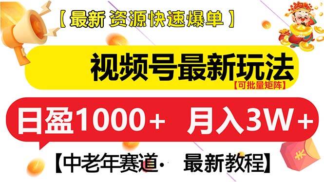 （13530期）视频号最新玩法 中老年赛道 月入3W+-千寻创业网
