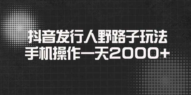 （14068期）抖音发行人野路子玩法，手机操作一天2000+-千寻创业网