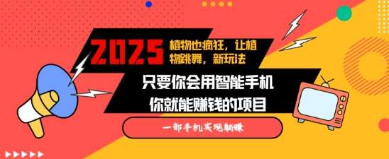 2025蓝海新玩法植物也疯狂，跳舞的植物视频有流量涨粉快，多平台去发布，轻松月入过W-千寻创业网