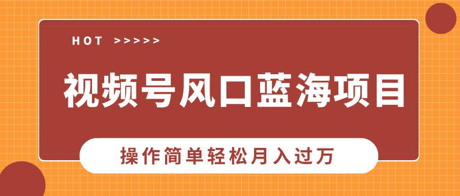 （13945期）视频号风口蓝海项目，中老年人的流量密码，操作简单轻松月入过万-千寻创业网