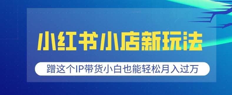 小红书小店新玩法，蹭这个IP带货，小白也能轻松月入过W【揭秘】-千寻创业网