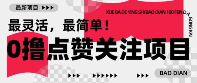 【0撸】最新点赞关注小项目，1毛起赚，1块起提-千寻创业网
