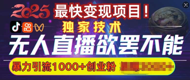 欲罢不能的无人直播引流，超暴力日引流1000+高质量精准创业粉-千寻创业网