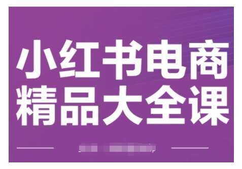小红书电商精品大全课，快速掌握小红书运营技巧，实现精准引流与爆单目标，轻松玩转小红书电商-千寻创业网