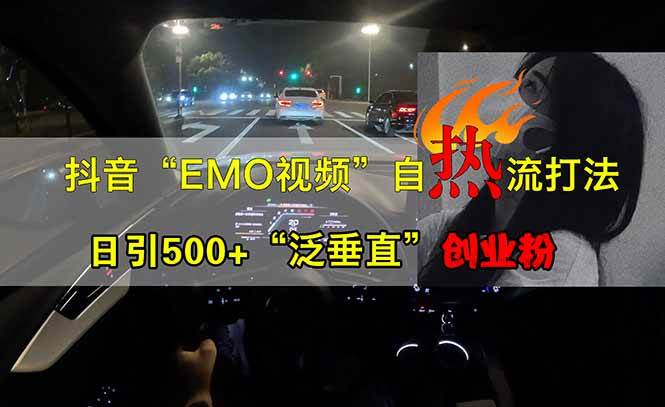 （14135期）抖音EMO自热流创业粉打法，三天起千粉号，单视频十万播放量，多账号矩…-千寻创业网
