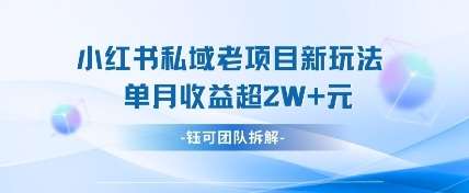 小红书私域项目新玩法，单月变现过W+-千寻创业网