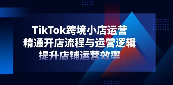 （14369期）TikTok跨境小店运营，精通开店流程与运营逻辑，提升店铺运营效率-千寻创业网