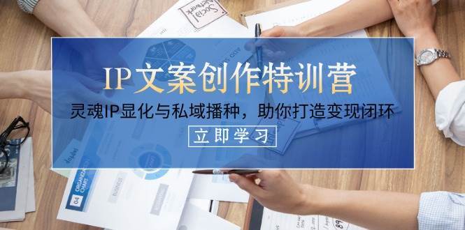 IP文案创作特训营，灵魂IP显化与私域播种，助你打造变现闭环（14节课）-千寻创业网